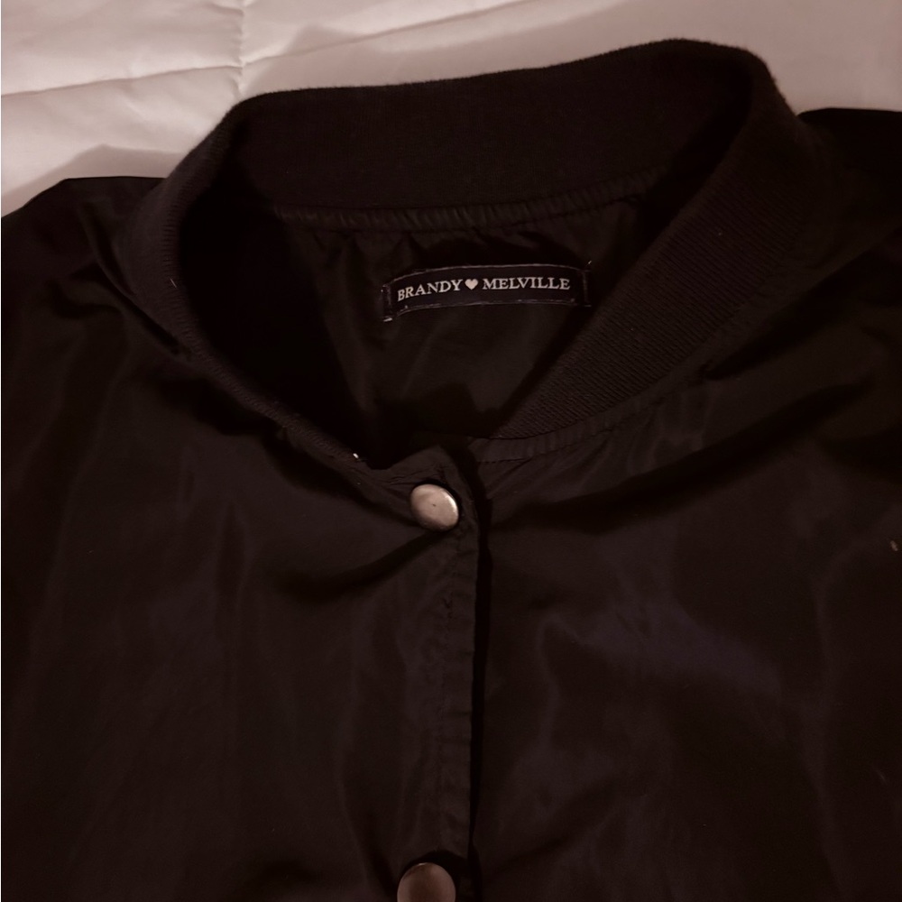 Brandy Melville Bomber Jacket with Snap Buttons